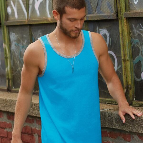 Lightweight Ringer Tank Top Thumbnail