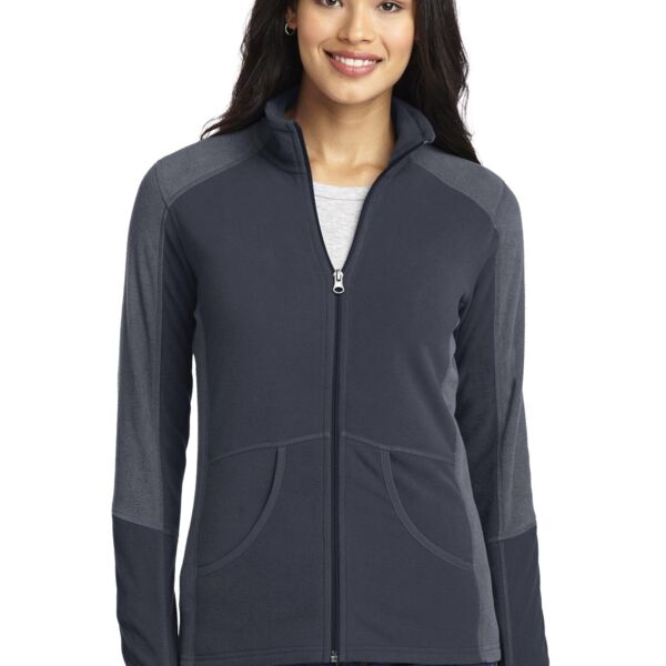 Women's Colorblock Microfleece Jacket Thumbnail