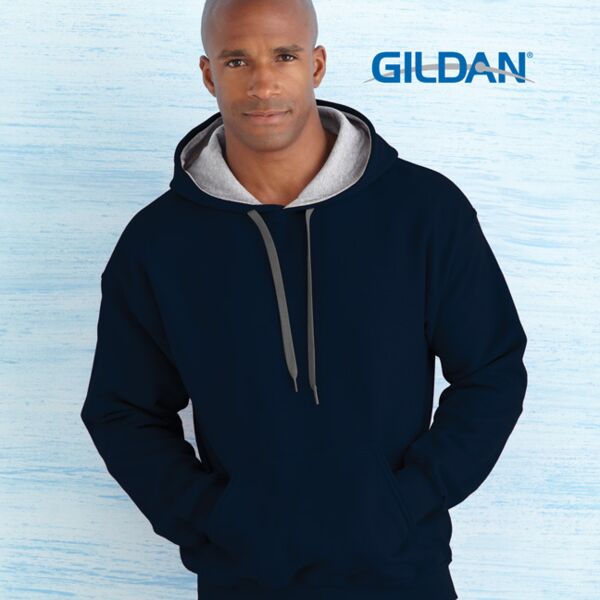 Heavy Blend Adult Contrast Hooded Sweatshirt Thumbnail