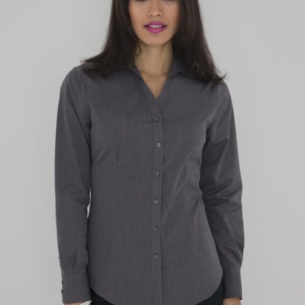 COAL HARBOUR® TEXTURED CROSSHATCH WOVEN LADIES' SHIRT Thumbnail